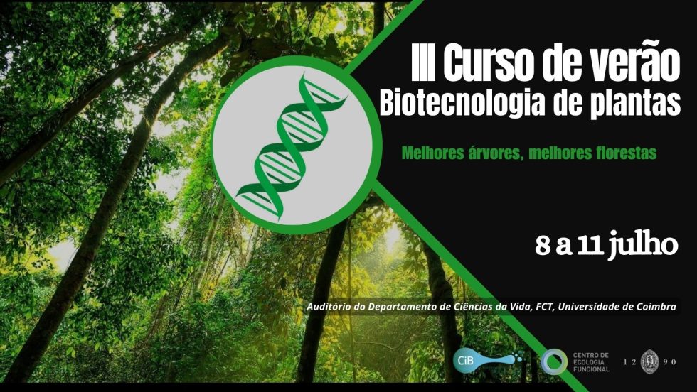 Curso de Verão de Biotecnologia de Plantas (8 a 11 de julho – Coimbra)